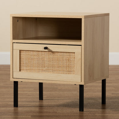 bali & pari - Caterina End Table in Natural Brown/Black - WES-2101-Natural/Black-ET view 9