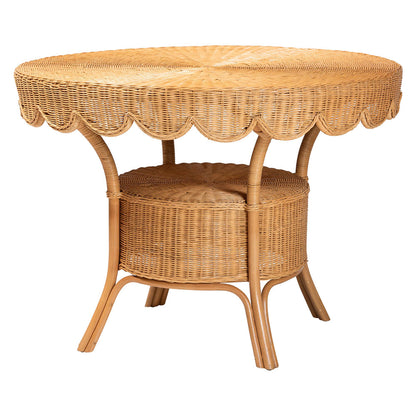 bali & pari - Ceona Dining Set in Light Honey - Adede/Palm Short-3PC Dining Set view 4