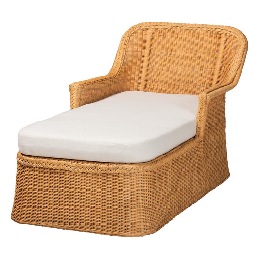 bali & pari - CesarChaise in Light Honey - Cesar-Light Honey/Rattan-Cushion-Lounger view 1