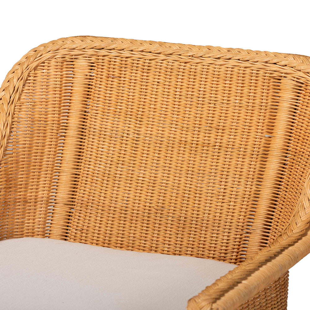 bali & pari - CesarChaise in Light Honey - Cesar-Light Honey/Rattan-Cushion-Lounger view 5