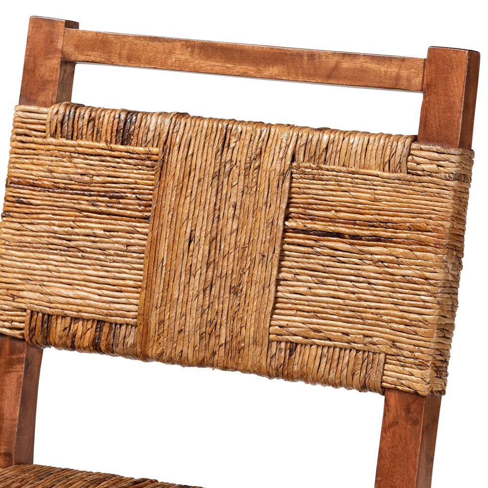 bali & pari - Chabela Set of 2 Counter Stools in Natural Brown/Light Brown - Luanda-Type B-Light Brown Wood/Natural Weave-CS-KD Box view 4