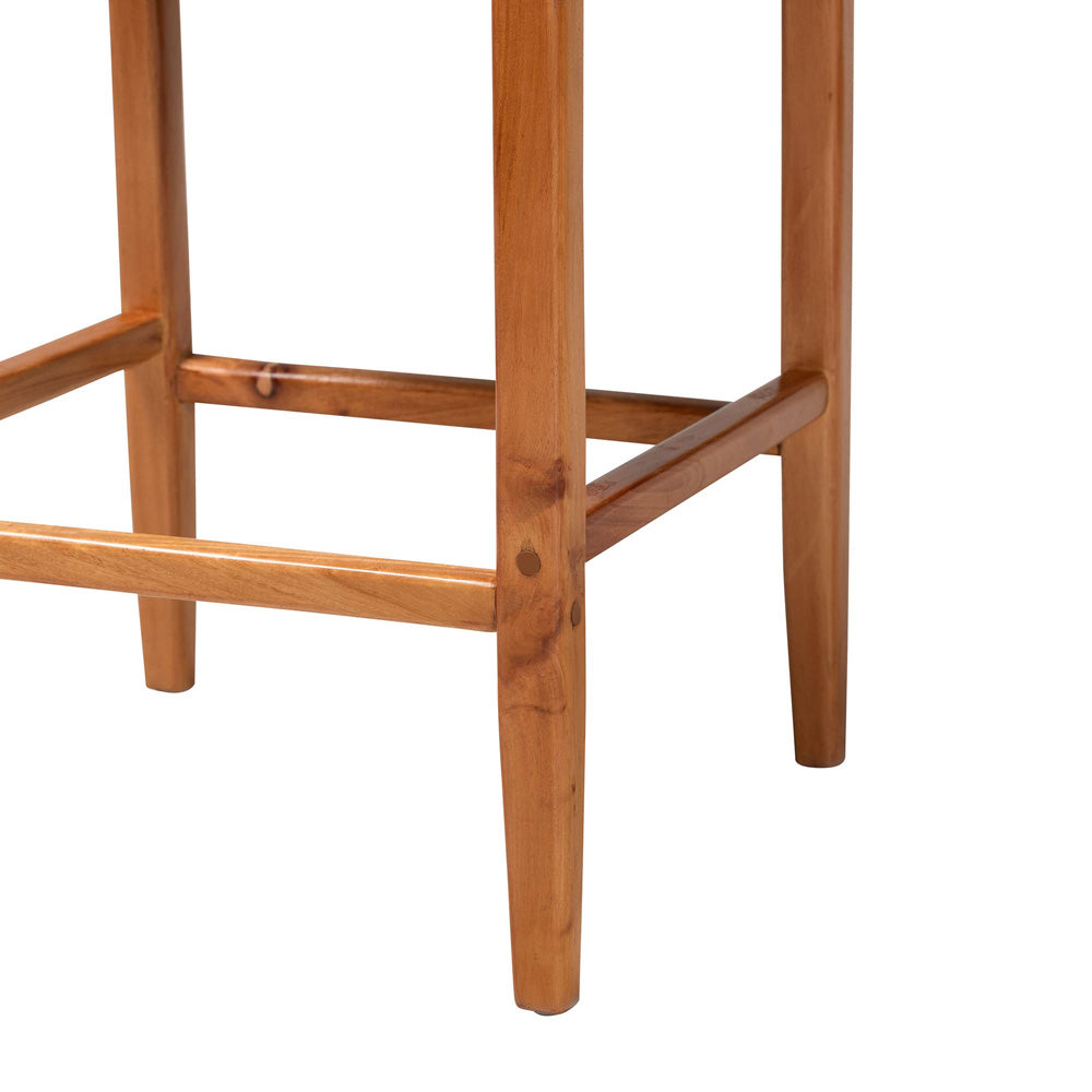bali & pari - Chatura Set of 2 Counter Stools in Light Honey/Honey - Chao-Natural/Mahogany-CS-Cushion-KD-Box view 5