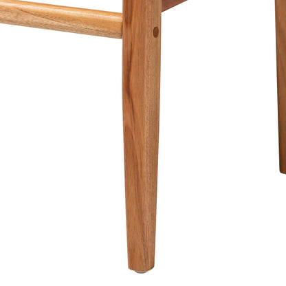 bali & pari - Chatura Set of 2 Dining Chairs in Light Honey/Honey - Chao-Natural/Mahogany-Arm-DC-Cushion-KD-Box view 5