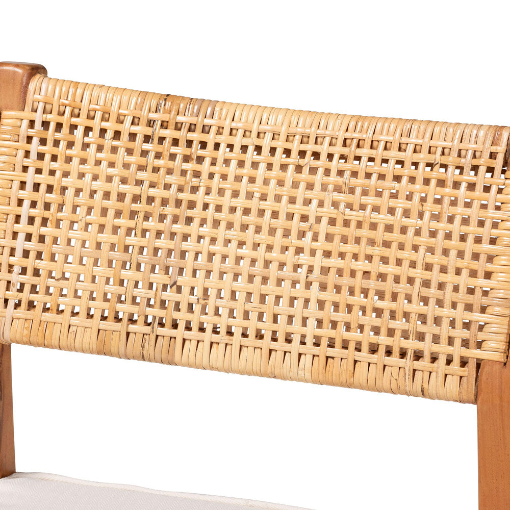 bali & pari - Chatura Set of 2 Dining Chairs in Light Honey/Honey - Chao-Natural/Mahogany-Cushion-DC-KD-Box view 4