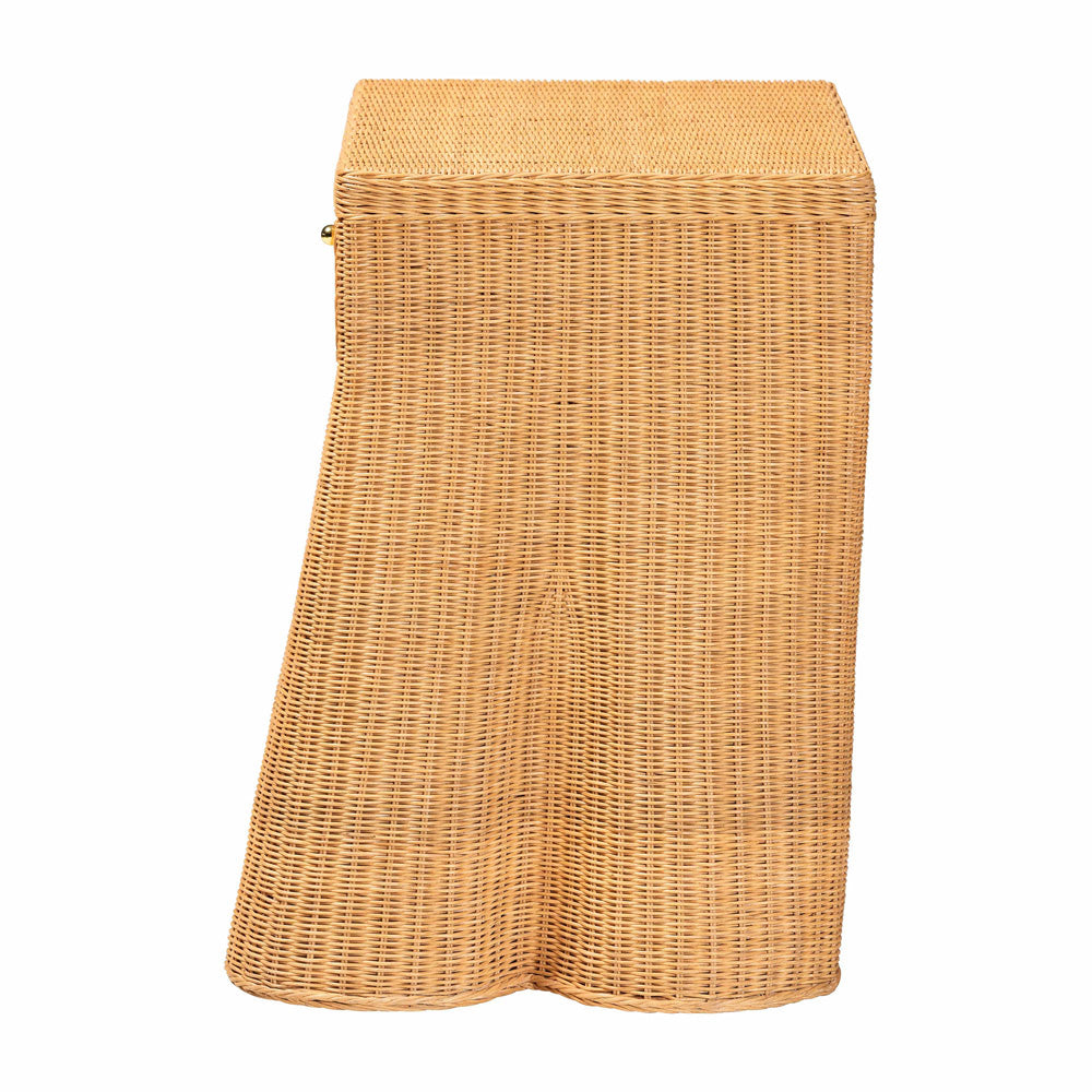 bali & pari - Chica Console Table in Light Honey - Chica-Light Honey Wicker-End Table view 4