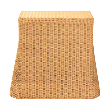 bali & pari - Chica Console Table in Light Honey - Chica-Light Honey Wicker-End Table view 5