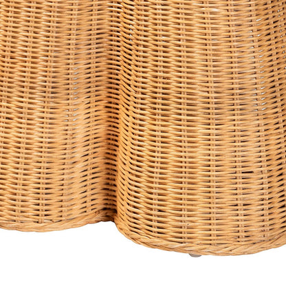 bali & pari - Chica Console Table in Light Honey - Chica-Light Honey Wicker-End Table view 7
