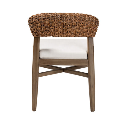 bali & pari - Chloe Dining Chair in White/Natural Brown/Walnut Brown - Chloe-Mahogany-DC view 4