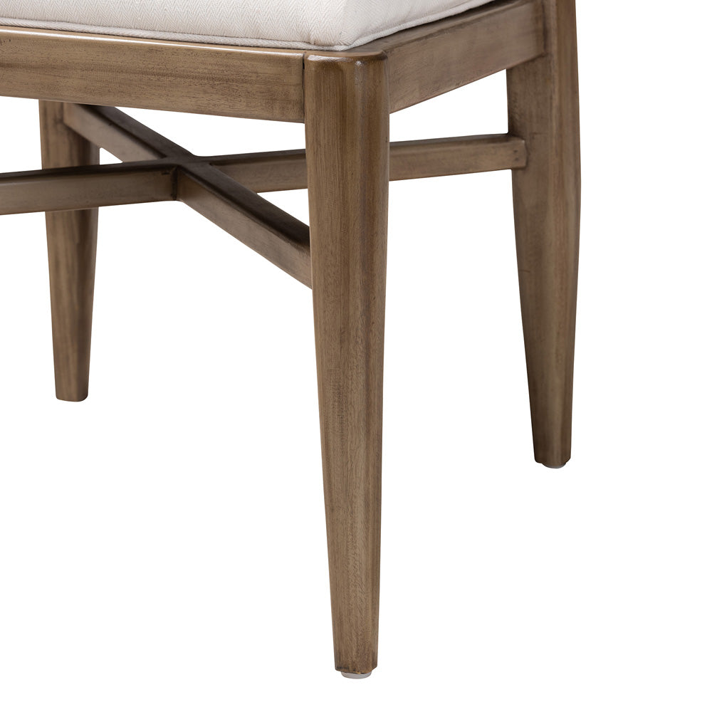 bali & pari - Chloe Dining Chair in White/Natural Brown/Walnut Brown - Chloe-Mahogany-DC view 6