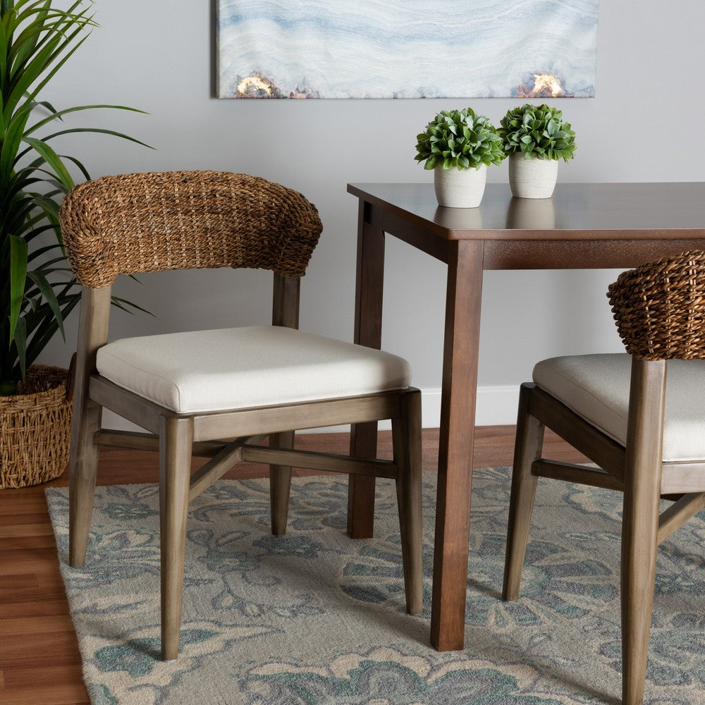 bali & pari - Chloe Dining Chair in White/Natural Brown/Walnut Brown - Chloe-Mahogany-DC view 8