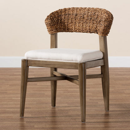 bali & pari - Chloe Dining Chair in White/Natural Brown/Walnut Brown - Chloe-Mahogany-DC view 9
