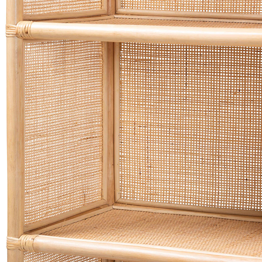 bali & pari - Chusi Decorative Shelf in Natural - Chusi-Natural/Rattan-Shelf view 5