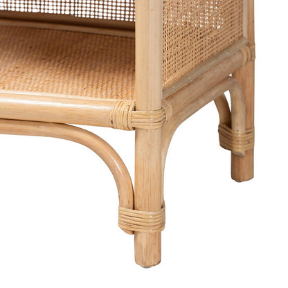 bali & pari - Chusi Decorative Shelf in Natural - Chusi-Natural/Rattan-Shelf view 6