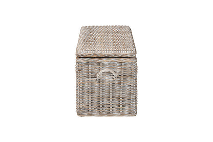 bali & pari  - Clarette Storage Bench - Cloudhaven-LG-White Wash Rattan-Bench view 4