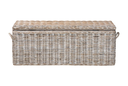 bali & pari  - Clarette Storage Bench - Cloudhaven-LG-White Wash Rattan-Bench view 6