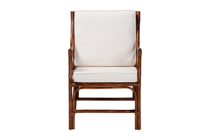 bali & pari  - Cleantha Arm Chair - WS241-Tortoise-Rattan-Cushion-AC view 2