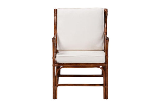 bali & pari  - Cleantha Arm Chair - WS241-Tortoise-Rattan-Cushion-AC view 2