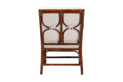 bali & pari  - Cleantha Arm Chair - WS241-Tortoise-Rattan-Cushion-AC view 4