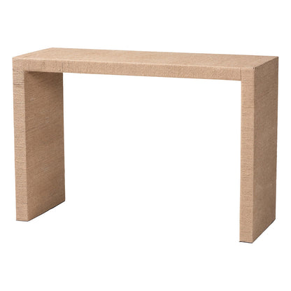 bali & pari - Colandra Console Table in Natural Brown - F232-FT17-Seagrass-Console Table view 1