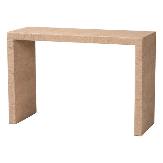 bali & pari - Colandra Console Table in Natural Brown - F232-FT17-Seagrass-Console Table view 1