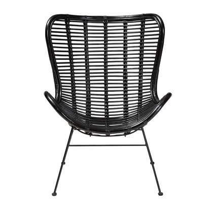 bali & pari - Colorado Chair in Black - Colorado-Black/Rattan-CC view 2