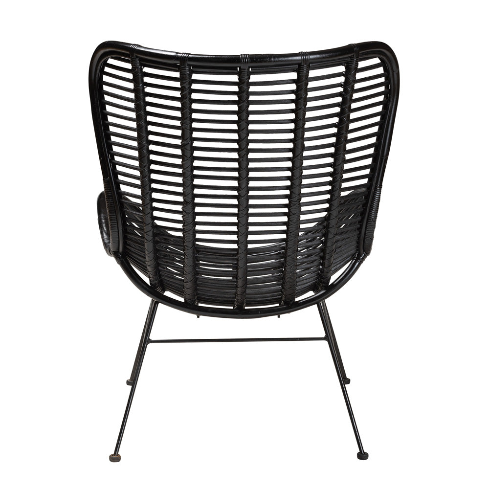bali & pari - Colorado Chair in Black - Colorado-Black/Rattan-CC view 4