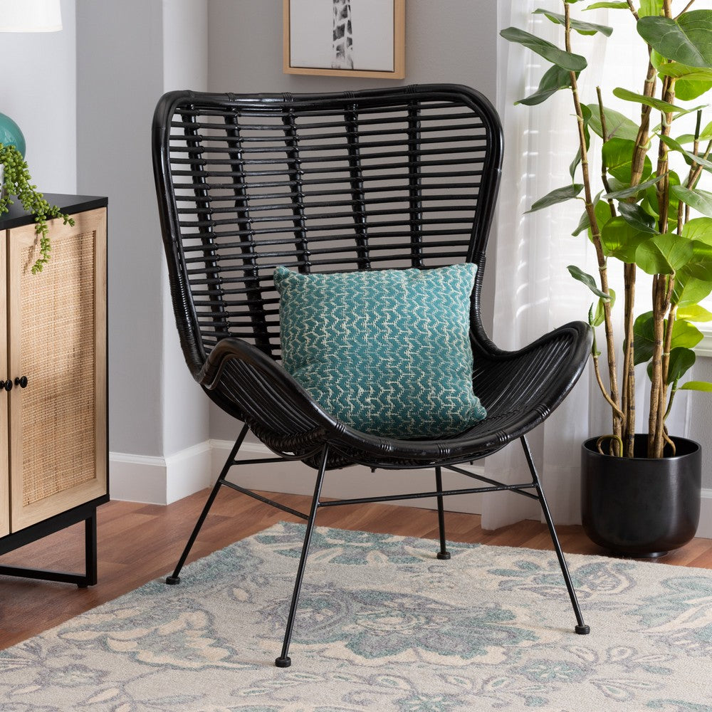 bali & pari - Colorado Chair in Black - Colorado-Black/Rattan-CC view 8