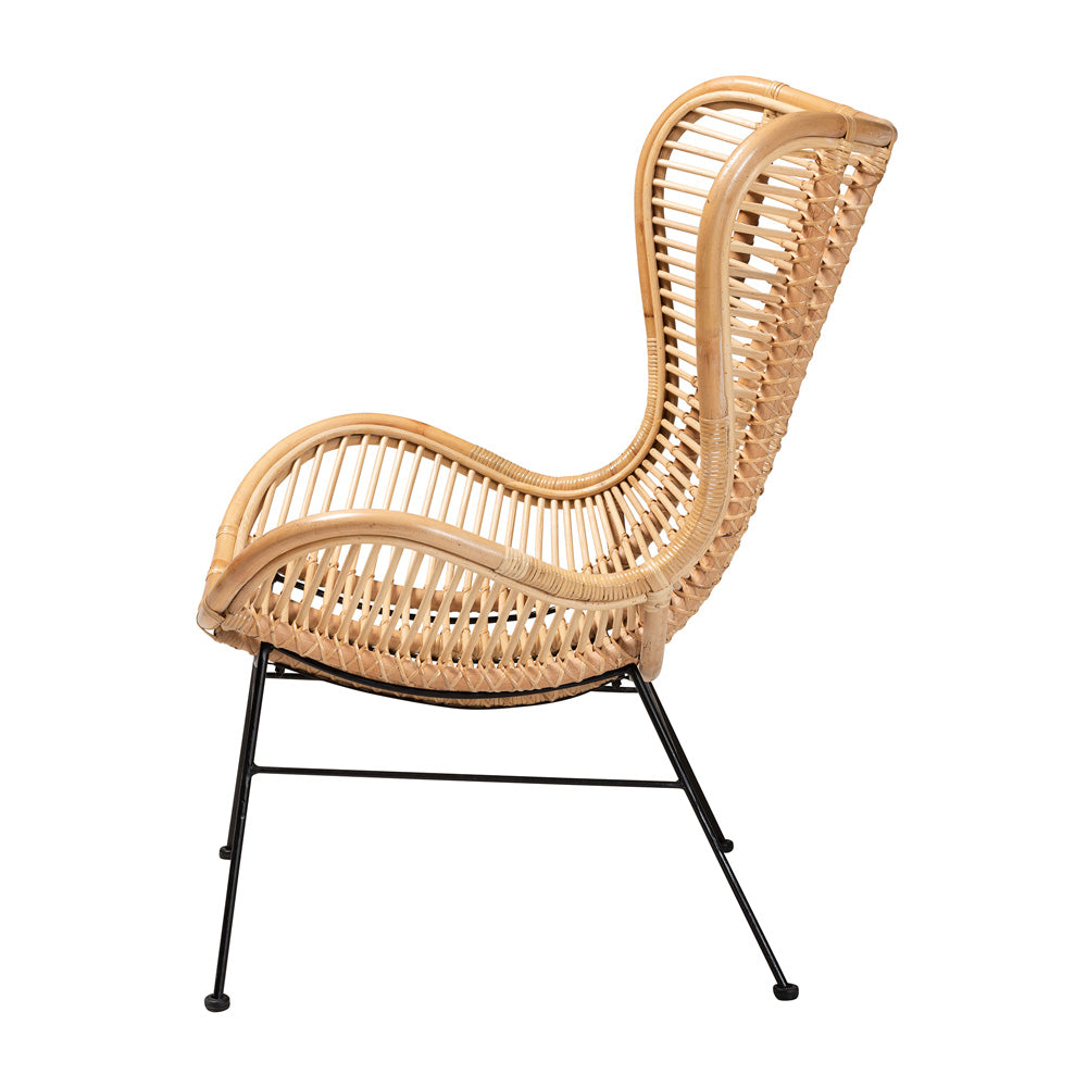 bali & pari - Colorado Chair in Natural Brown - Colorado-Natural/Rattan-CC view 3