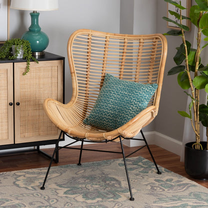 bali & pari - Colorado Chair in Natural Brown - Colorado-Natural/Rattan-CC view 8