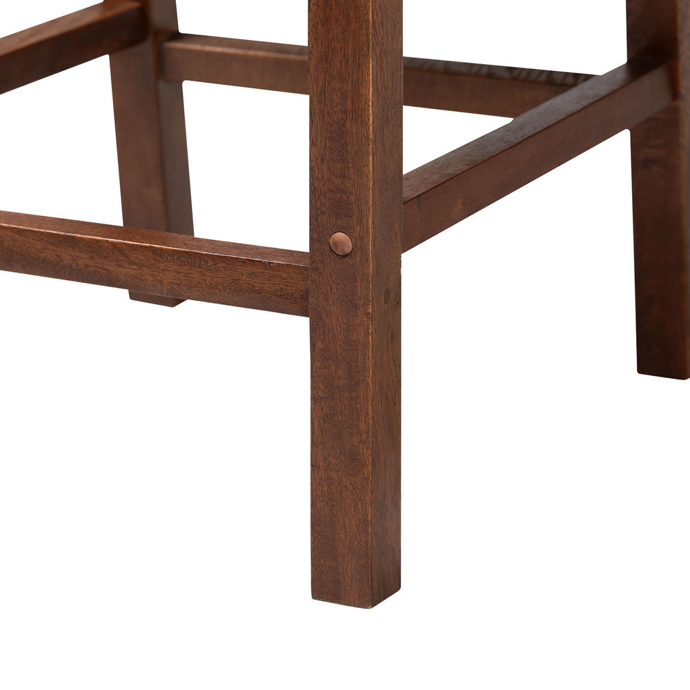 bali & pari - Cordoba Set of 2 Counter Stools in Natural Seagrass/Teak - Luanda-Seagrass-CS view 5