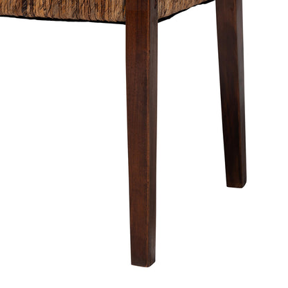 bali & pari - Cordoba Set of 2 Dining Chairs in Natural Brown/Dark Brown - Cabra-Brn Wood/Nat Seagrass-Cushion-AC-KD Box view 5