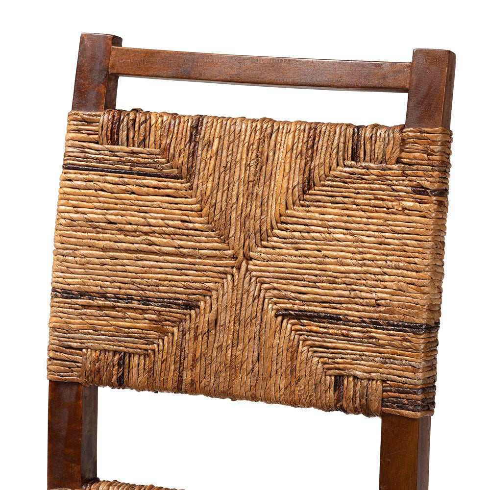 bali & pari - Cordoba Set of 2 Dining Chairs in Natural Seagrass/Teak - Cordoba-Seagrass-DC view 4