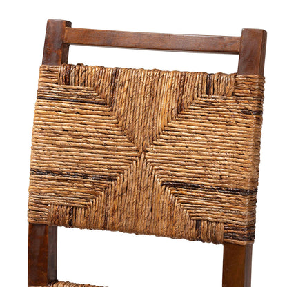 bali & pari - Cordoba Set of 2 Dining Chairs in Natural Seagrass/Teak - Cordoba-Seagrass-DC view 4