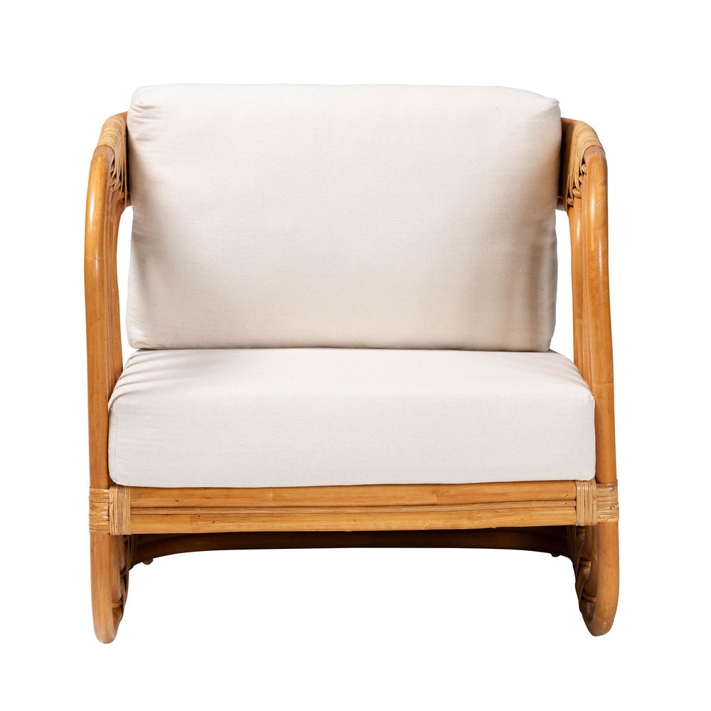 bali & pari - Corsa Arm Chair in Light honey/White - DCWH0020-Biru Natural Rattan-CC view 2