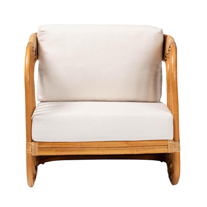 bali & pari - Corsa Arm Chair in Light honey/White - DCWH0020-Biru Natural Rattan-CC view 2