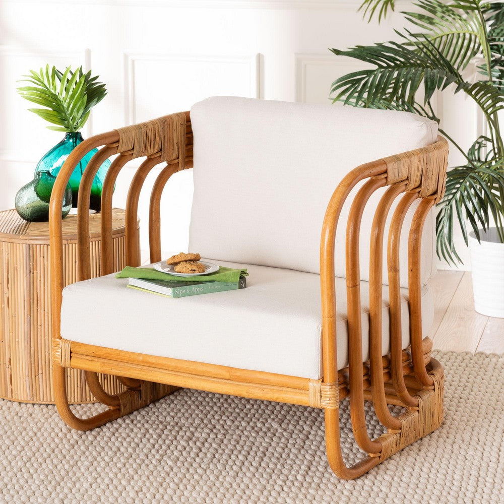 bali & pari - Corsa Arm Chair in Light honey/White - DCWH0020-Biru Natural Rattan-CC view 8