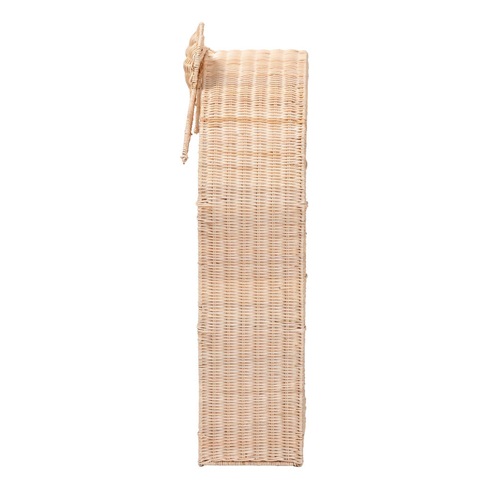 bali & pari  - Creusa Shelving Unit in Natural Brown - WS159-Natural Rattan-Wall Shelf view 3