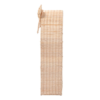 bali & pari  - Creusa Shelving Unit in Natural Brown - WS159-Natural Rattan-Wall Shelf view 3