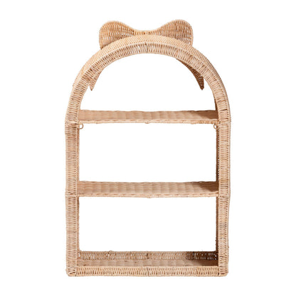 bali & pari  - Creusa Shelving Unit in Natural Brown - WS159-Natural Rattan-Wall Shelf view 4