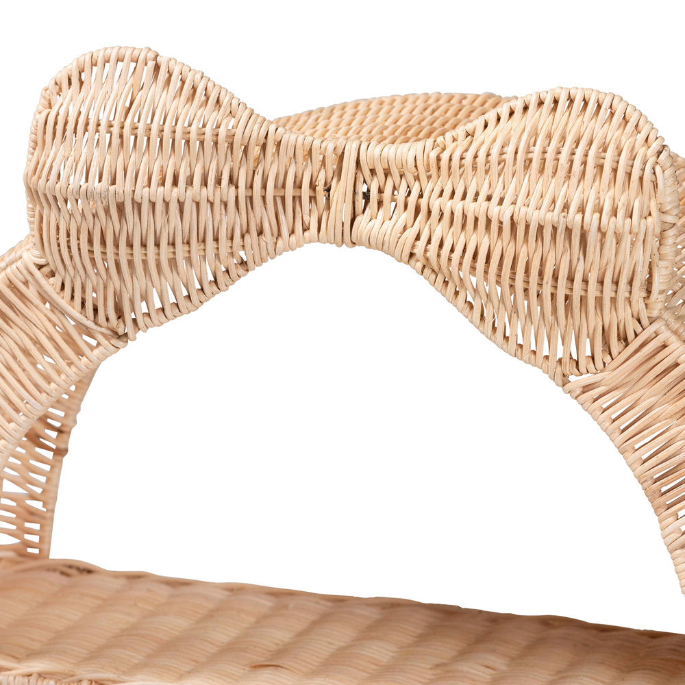 bali & pari  - Creusa Shelving Unit in Natural Brown - WS159-Natural Rattan-Wall Shelf view 5