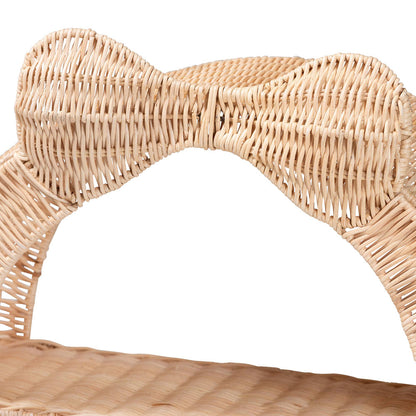 bali & pari  - Creusa Shelving Unit in Natural Brown - WS159-Natural Rattan-Wall Shelf view 5