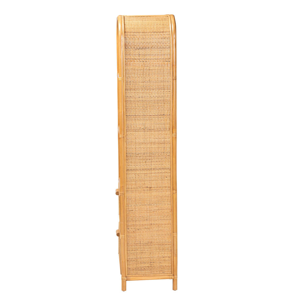 bali & pari - Curacao Bookcase in Light honey - Curacao-Light Honey Rattan-Bookcase view 4