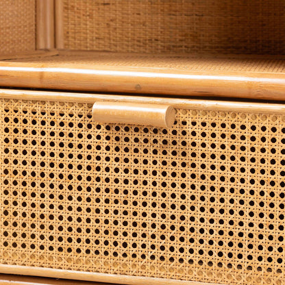 bali & pari - Curacao Bookcase in Light honey - Curacao-Light Honey Rattan-Bookcase view 5