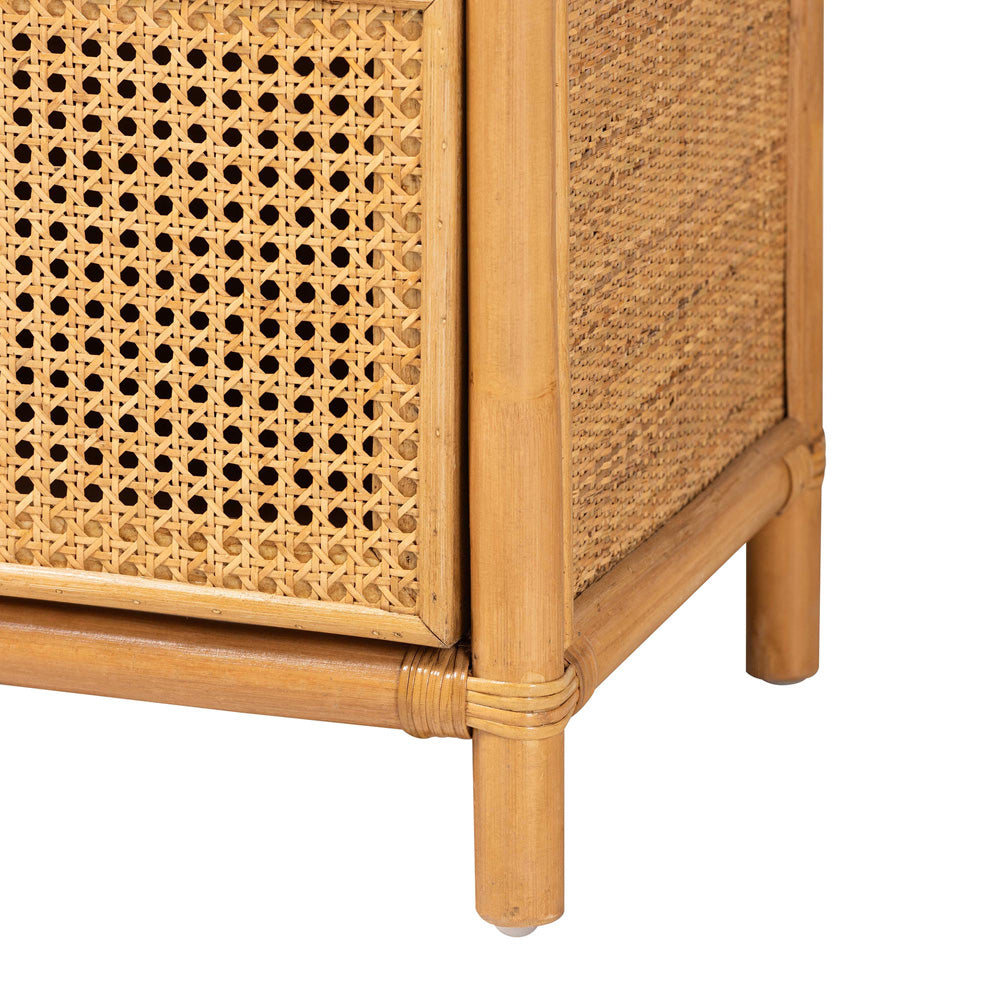 bali & pari - Curacao Bookcase in Light honey - Curacao-Light Honey Rattan-Bookcase view 6