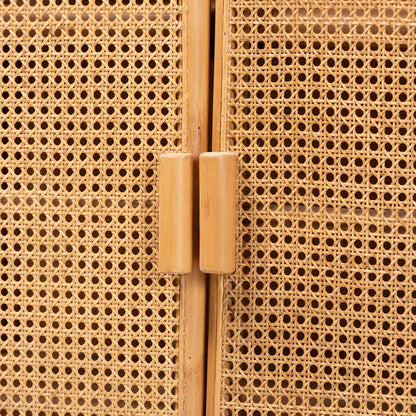 bali & pari - Curacao Storage Cabinet in Light honey - Curacao-Light Honey Rattan-Medium-Cabinet view 5
