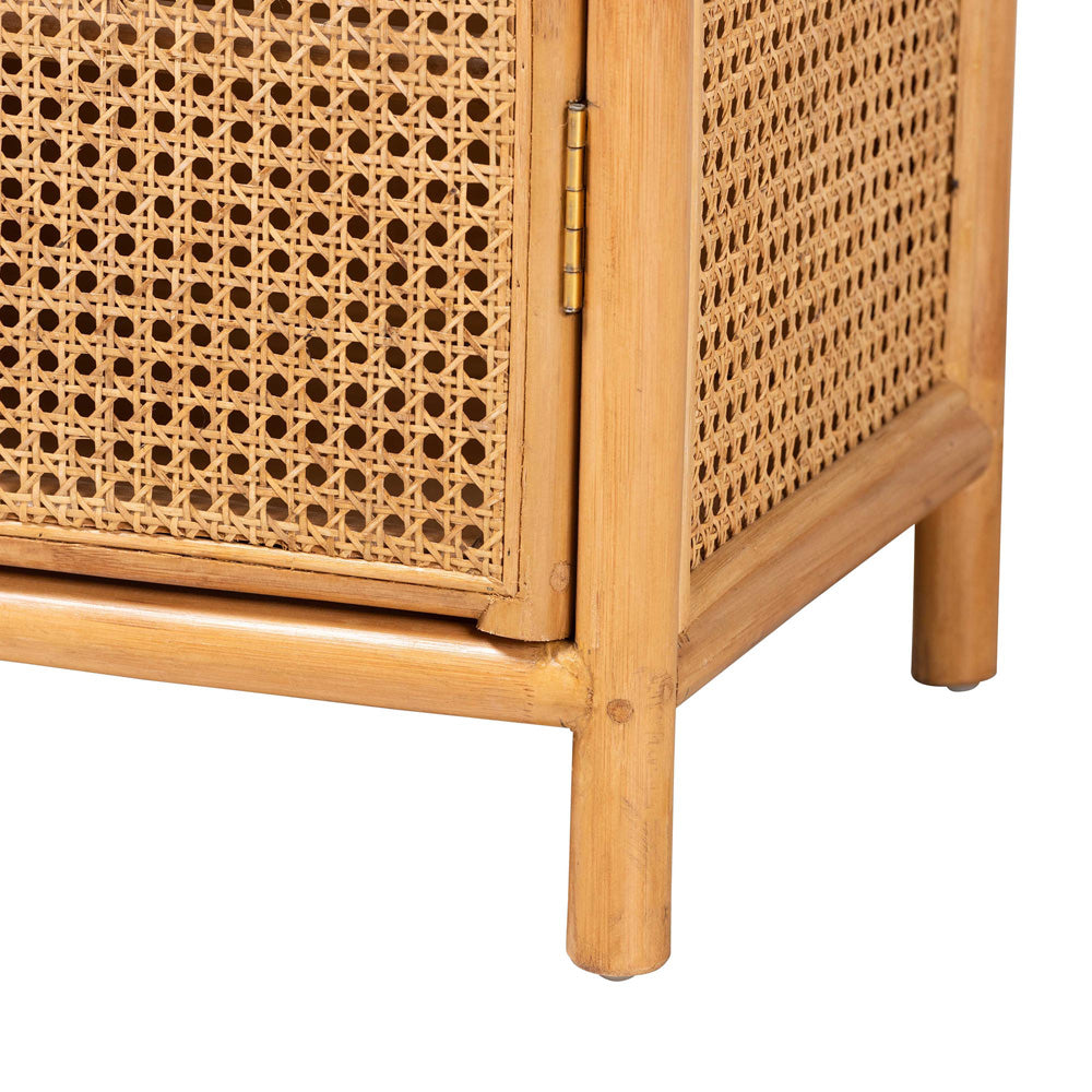 bali & pari - Curacao Storage Cabinet in Light honey - Curacao-Light Honey Rattan-Medium-Cabinet view 6