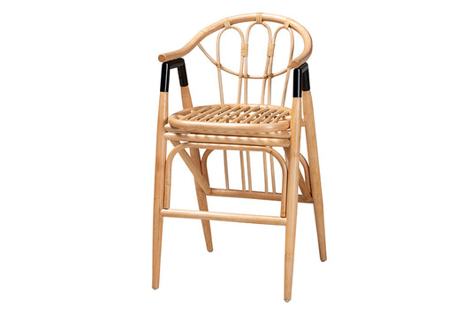 bali & pari  - Cyntia Counter Stool - Cyntia-Rattan-CS view 1