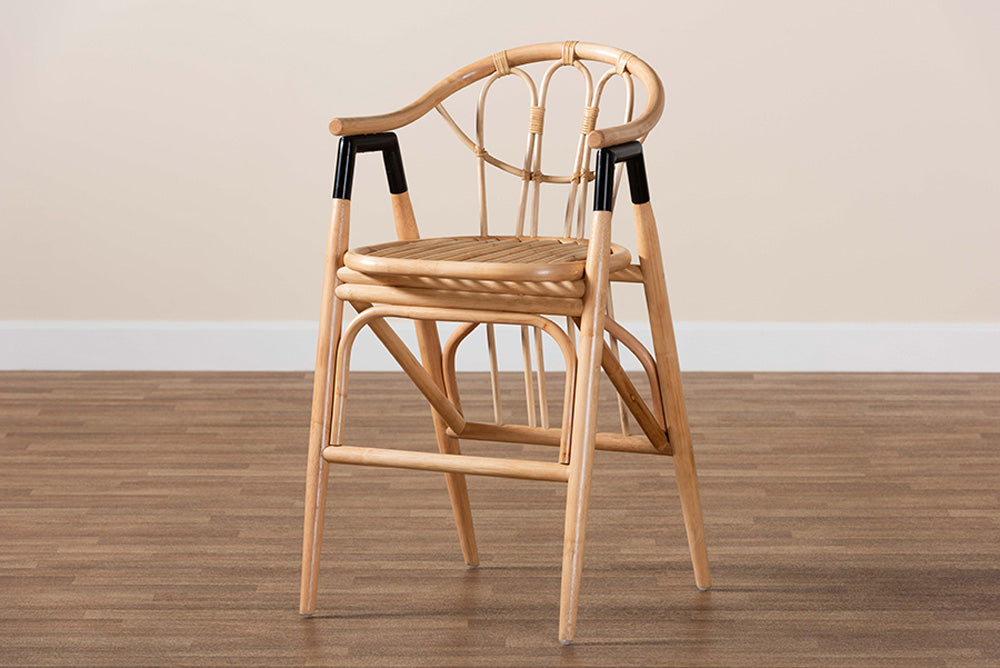bali & pari  - Cyntia Counter Stool - Cyntia-Rattan-CS view 10