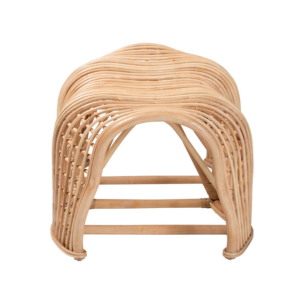 bali & pari  - Daiki Bench in Natural - Daiki-Rattan Pitrit Decor-Bench view 3