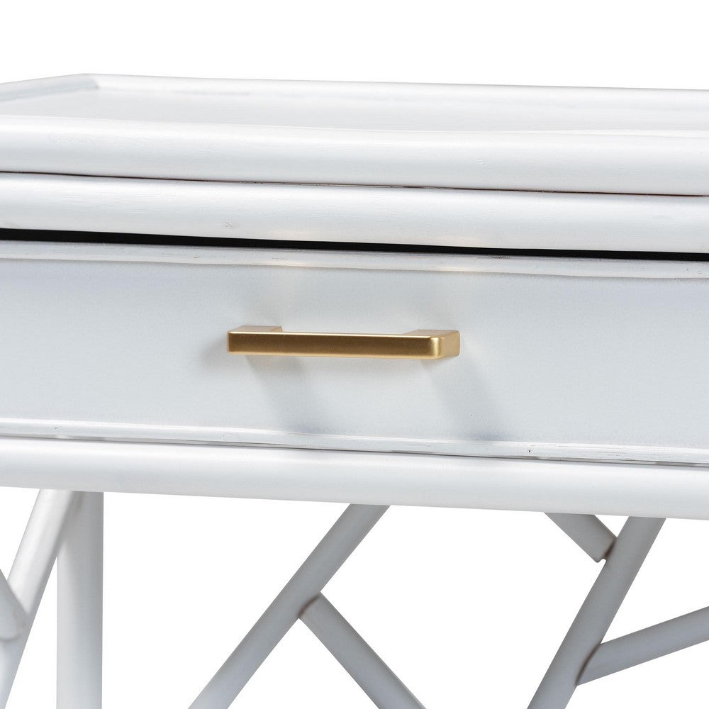 bali & pari - Daina Nightstand in White - WS118B-Medium Knob-White-Rattan-NS view 6
